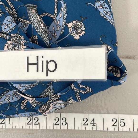 Boutique Romper Ruffled Sleeves Paisley Blue Size 1X - Picture 14 of 16